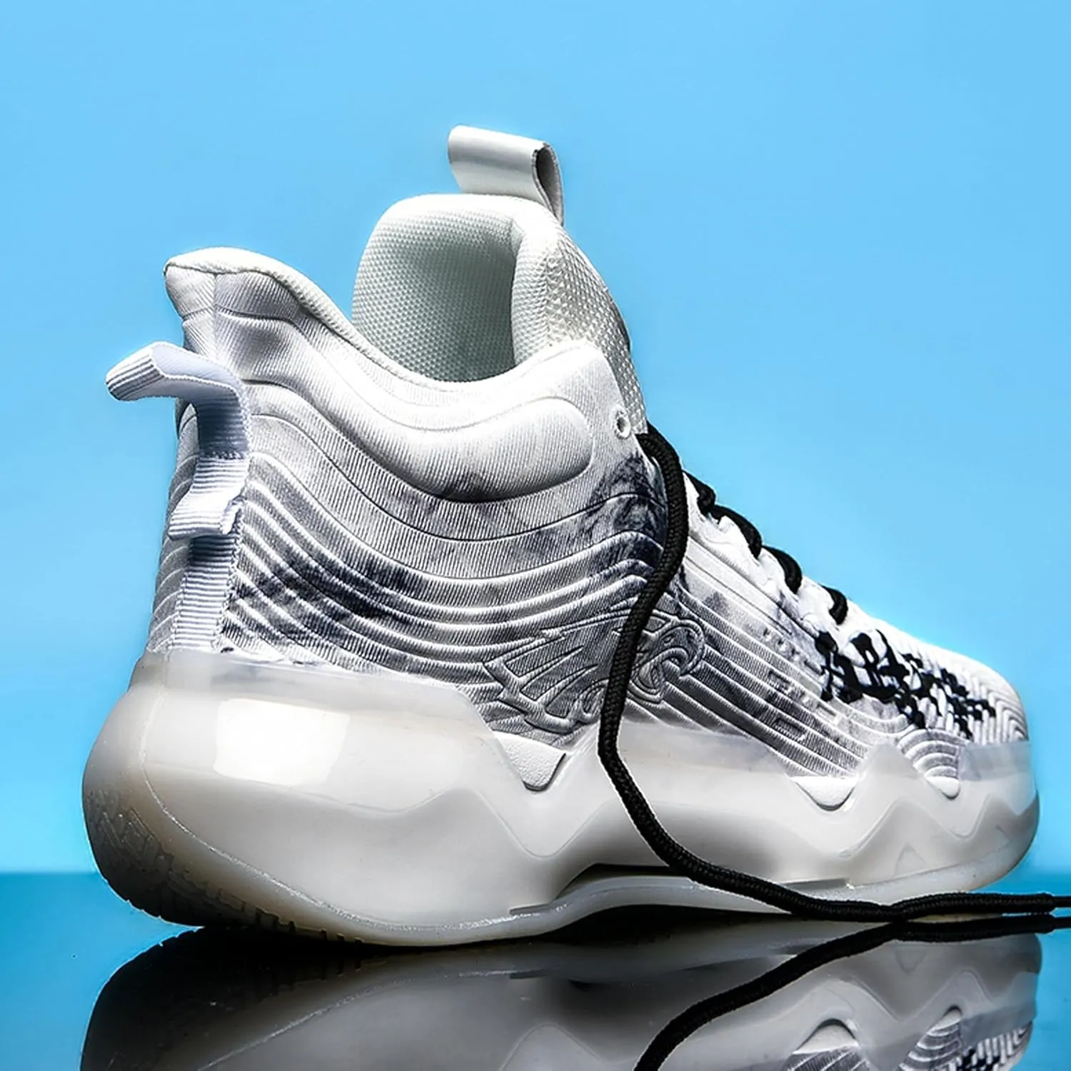 Unisex Basketball Shoes Shock-Absorbing Wear-Resistant Fashionable Lightweight Sports Training Boots