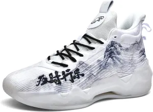 Unisex Basketball Shoes Shock-Absorbing Wear-Resistant Fashionable Lightweight Sports Training Boots