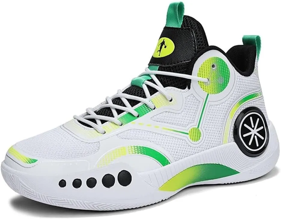 Unisex Fashionable Basketball Shoes Shock-Absorbing Anti Slip Breathable Youth Outdoor Sports Training Shoes