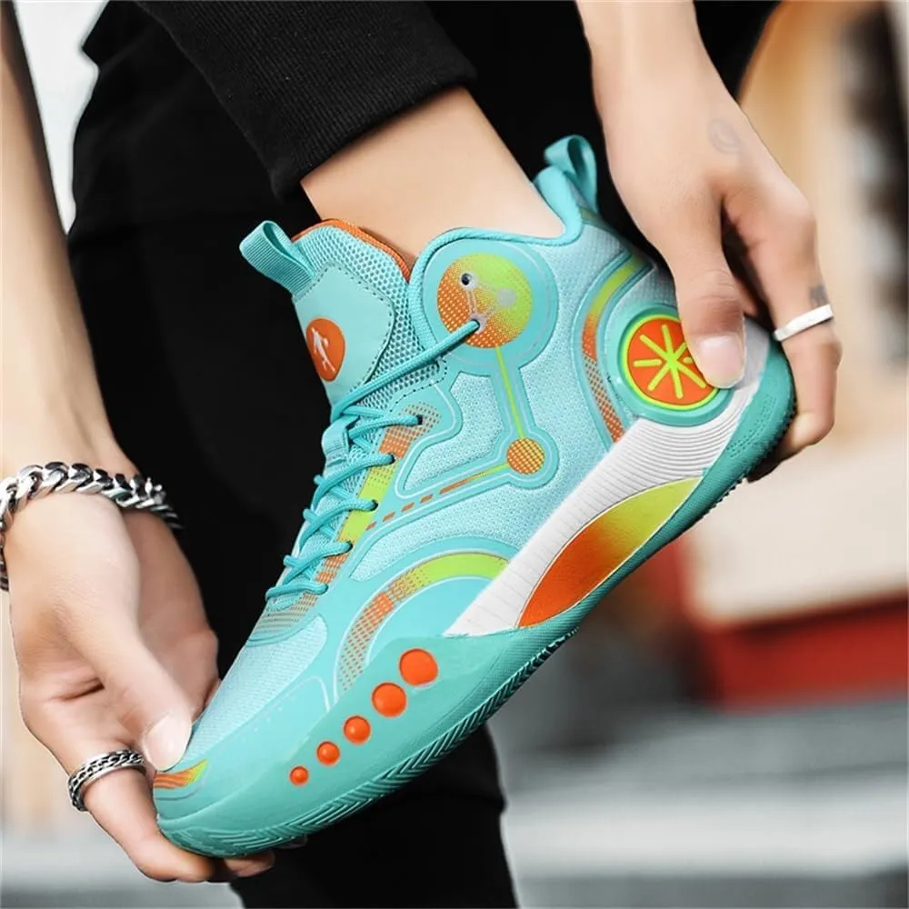Unisex Fashionable Basketball Shoes Shock-Absorbing Anti Slip Breathable Youth Outdoor Sports Training Shoes