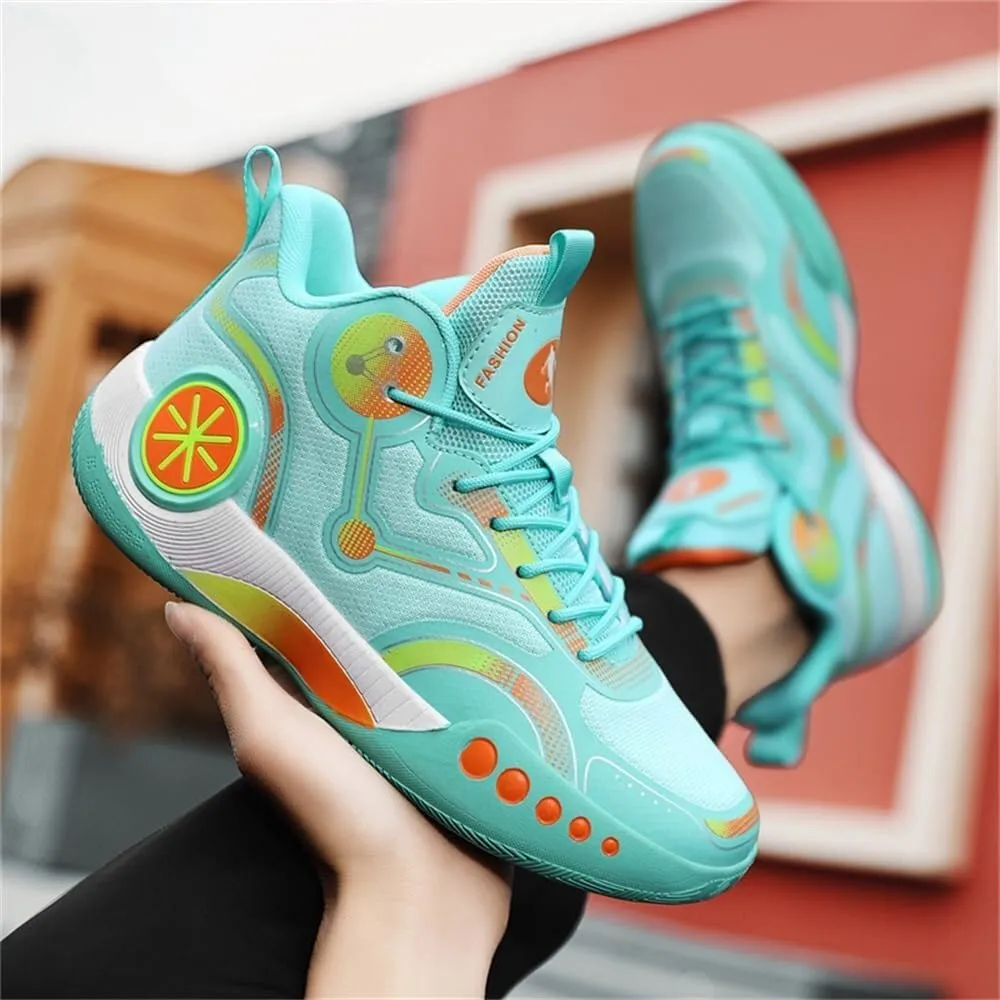 Unisex Fashionable Basketball Shoes Shock-Absorbing Anti Slip Breathable Youth Outdoor Sports Training Shoes