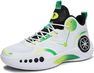 Unisex Fashionable Basketball Shoes Shock-Absorbing Anti Slip Breathable Youth Outdoor Sports Training Shoes