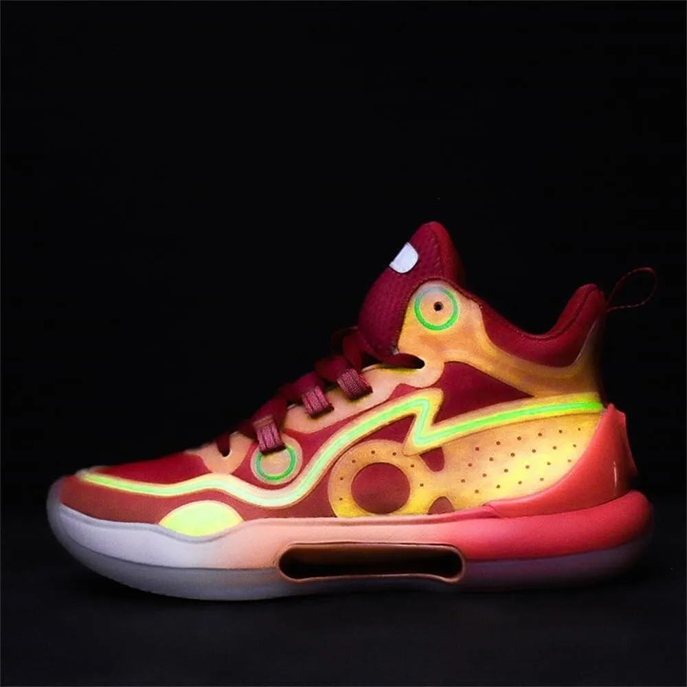 Unisex High Top Basketball Shoes are Breathable, Lightweight Shock-Absorbing Comfortable for Sports Training