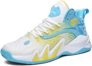 Unisex High top Basketball Sports Breathable Shock-Absorbing Anti Slip Youth Running Training Boots