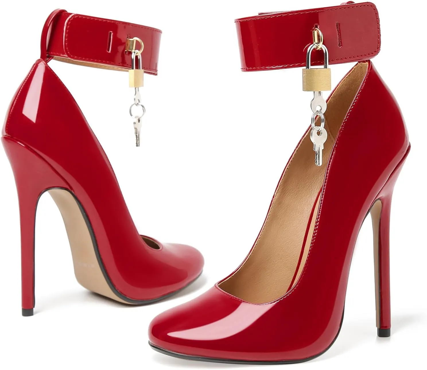 Unisex Men's Women's Round Toe High Heels Stiletto Pumps Dress Party Shoes