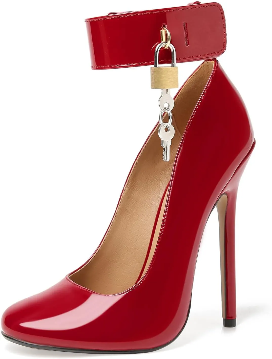 Unisex Men's Women's Round Toe High Heels Stiletto Pumps Dress Party Shoes