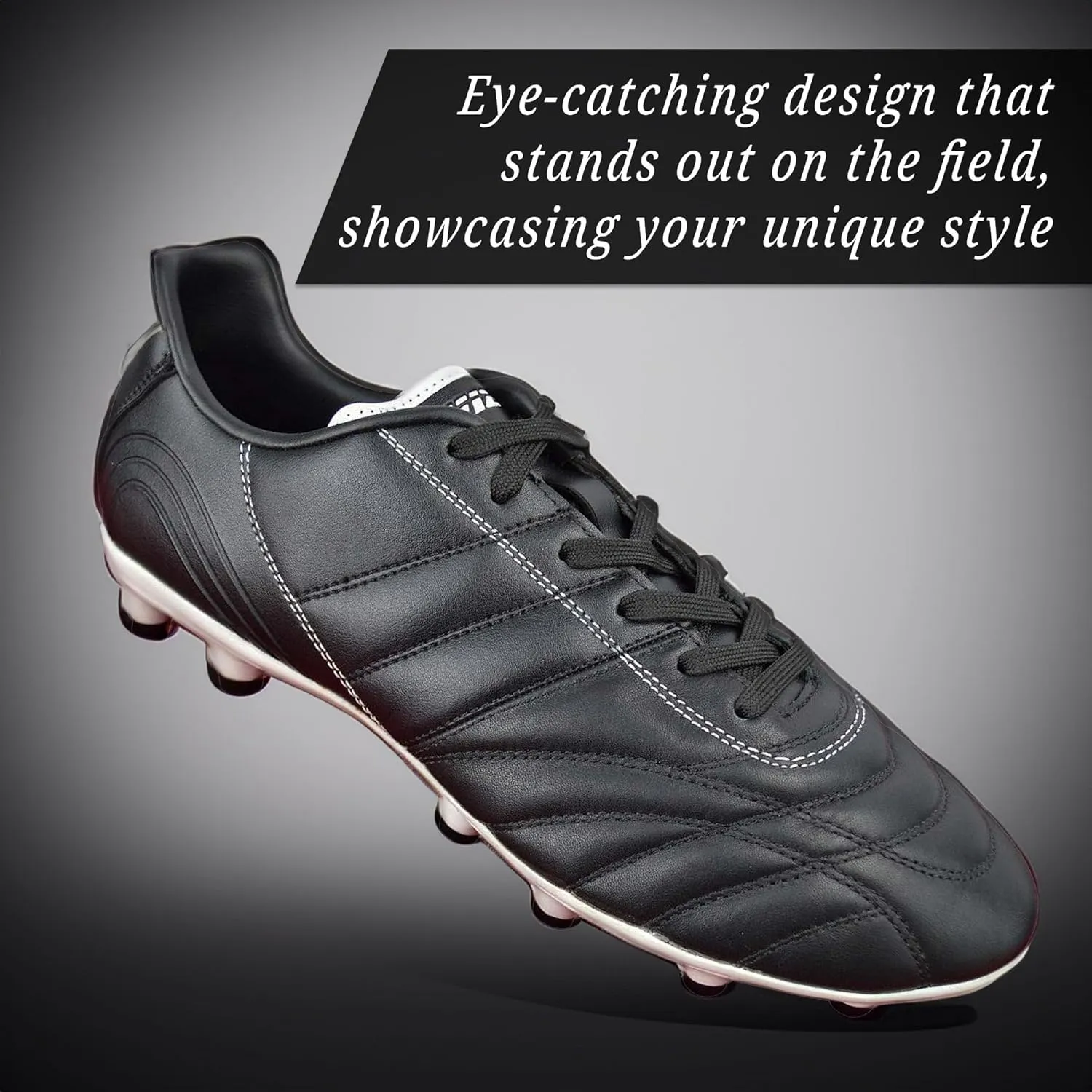 Vizari Classico FG Soccer Cleats for Boys & Girls ?C Youth Leather Firm Ground Athletic Shoes | Superior Traction & Lightweight Support