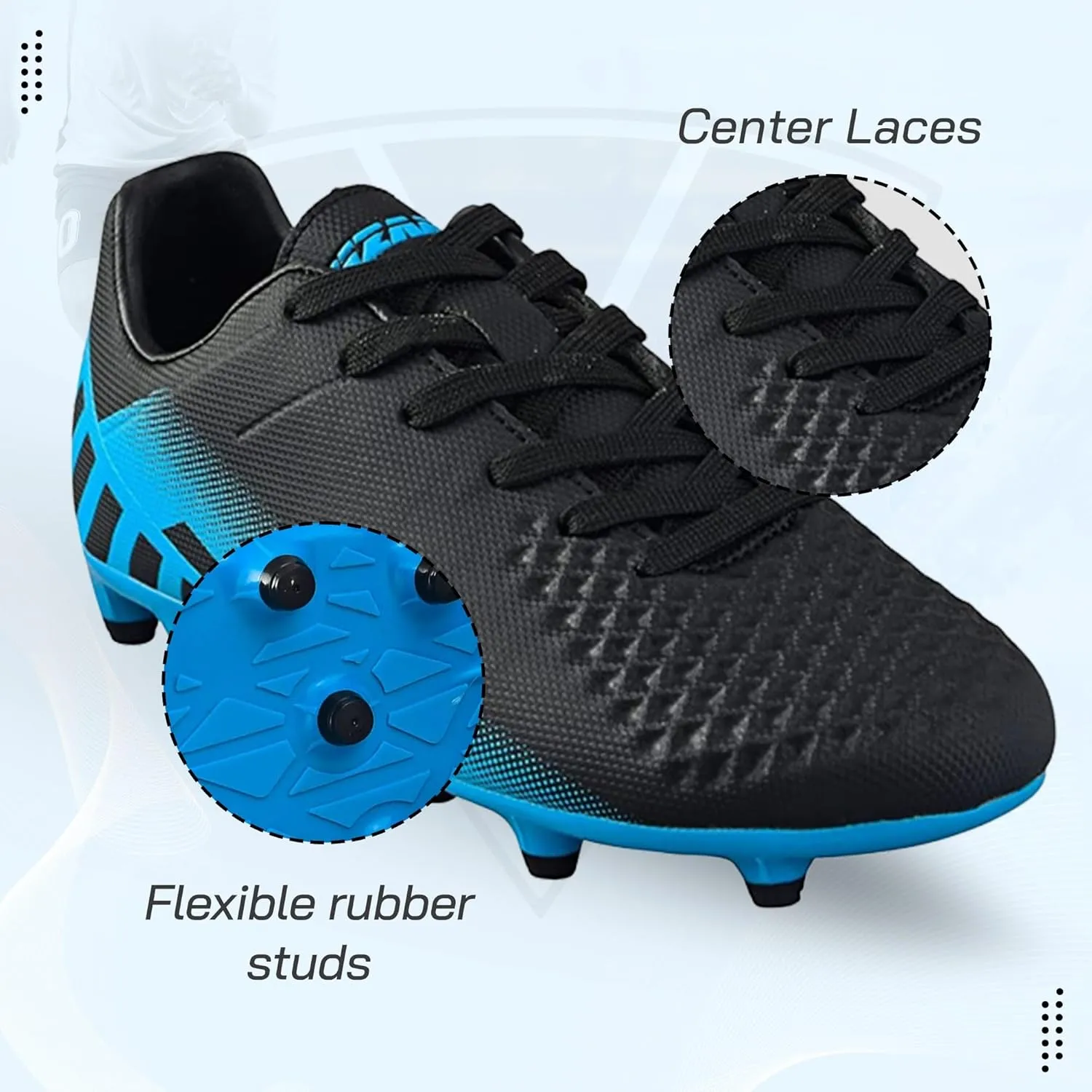 Vizari Santos Firm Ground Soccer Cleats - Durable, Lightweight & Water-Resistant - Adult Soccer Cleats with Adjustable Straps - Womens & Mens Soccer Cleats with Round Studs for Maximum Traction Green