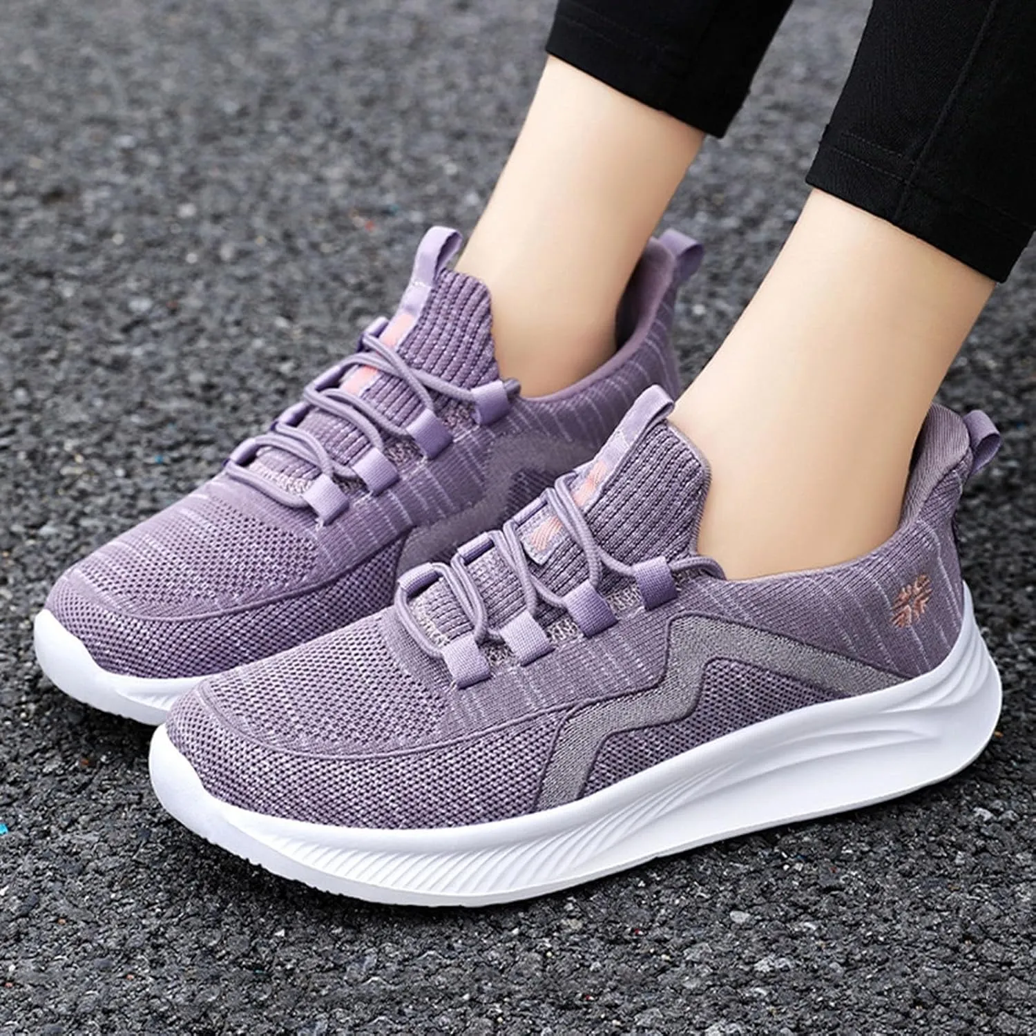 Walking Shoes Women Slip On Soft Bottom Mesh Breathable Sports Shoes Casual Tennis Athletic Casual Comfort Sneakers