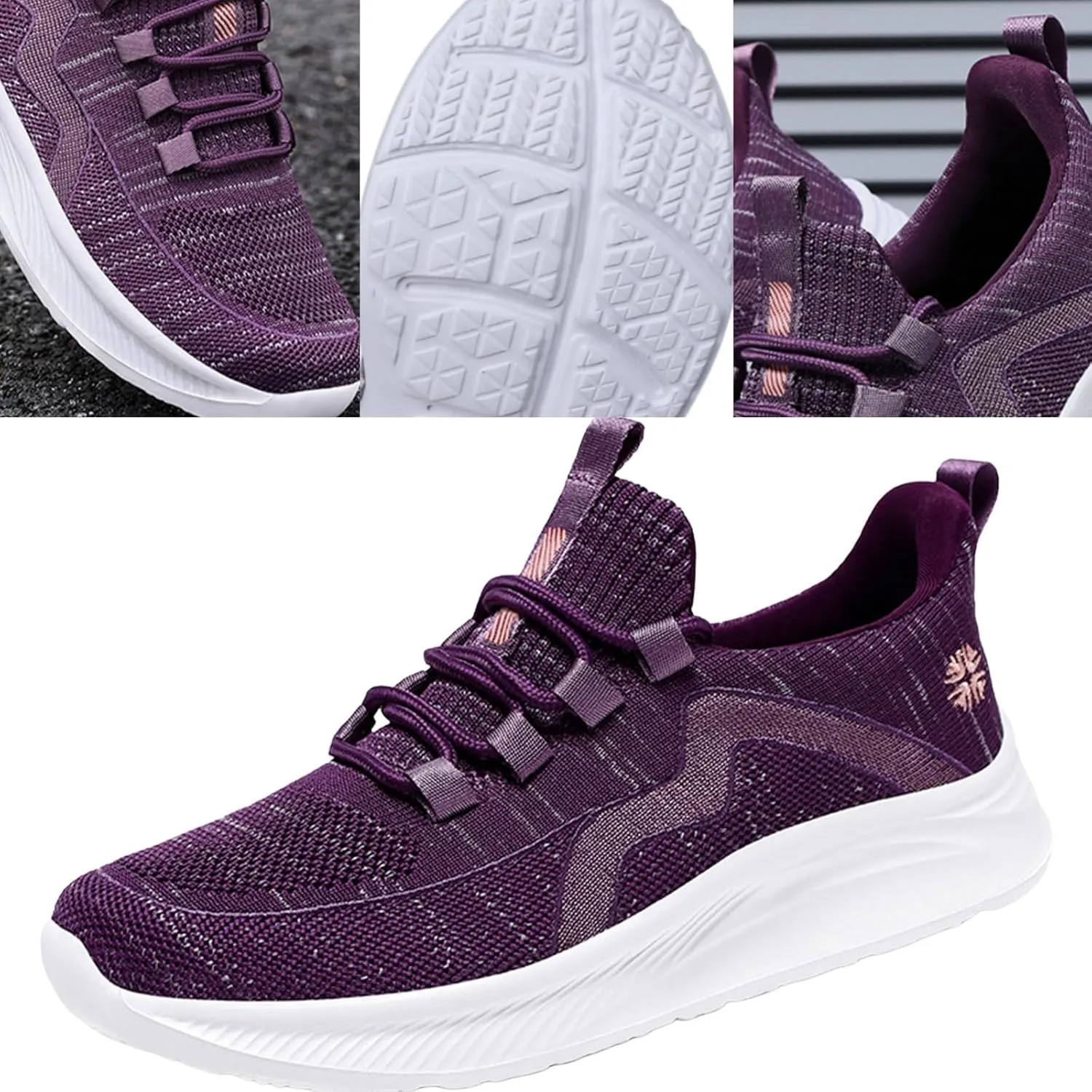 Walking Shoes Women Slip On Soft Bottom Mesh Breathable Sports Shoes Casual Tennis Athletic Casual Comfort Sneakers