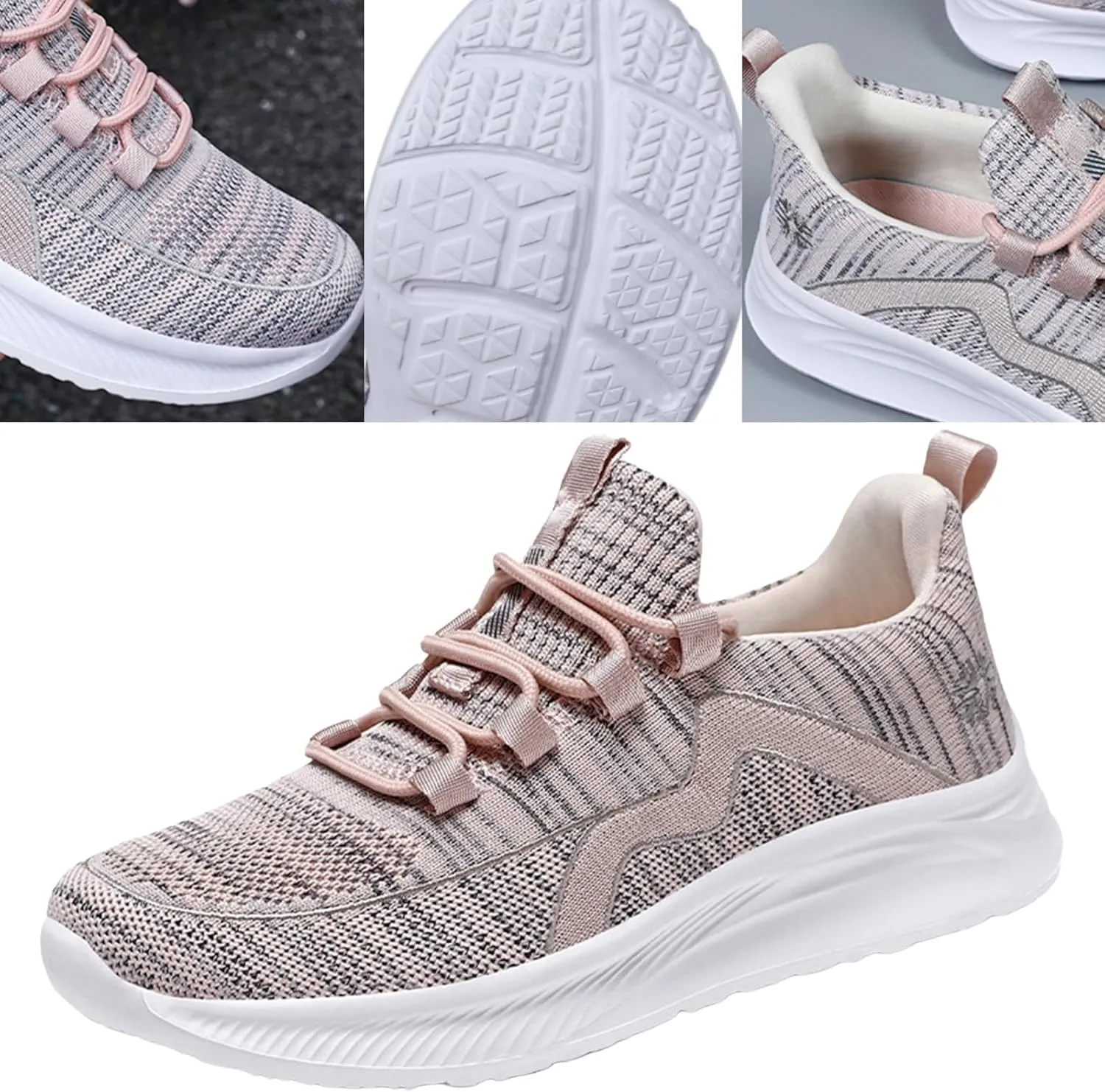 Walking Shoes Women Slip On Soft Bottom Mesh Breathable Sports Shoes Casual Tennis Athletic Casual Comfort Sneakers