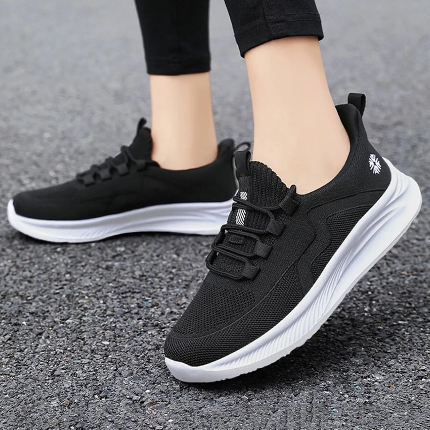 Walking Shoes Women Slip On Soft Bottom Mesh Breathable Sports Shoes Casual Tennis Athletic Casual Comfort Sneakers