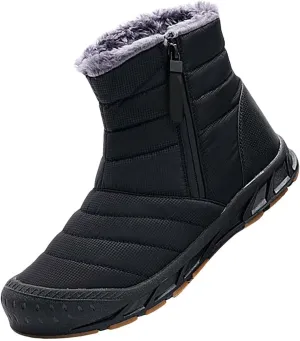 Waterproof Snow Boots for Men Warm Plush Lined Men's Snow Boots Non Slip Lightweight for Outdoor Hiking Work