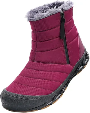 Waterproof Snow Boots for Men Warm Plush Lined Men's Snow Boots Non Slip Lightweight for Outdoor Hiking Work