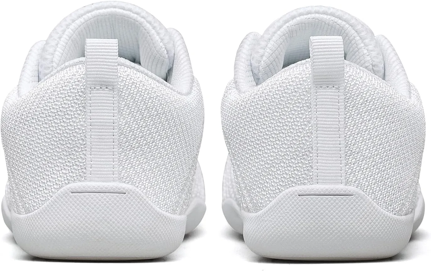 White Cheer Shoes for Girls Youth Cheerleading Shoes Competition Dance Sneakers Hip Hop Walking Sneakers