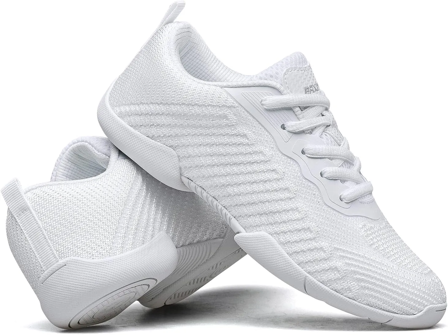 White Cheer Shoes for Girls Youth Cheerleading Shoes Competition Dance Sneakers Hip Hop Walking Sneakers