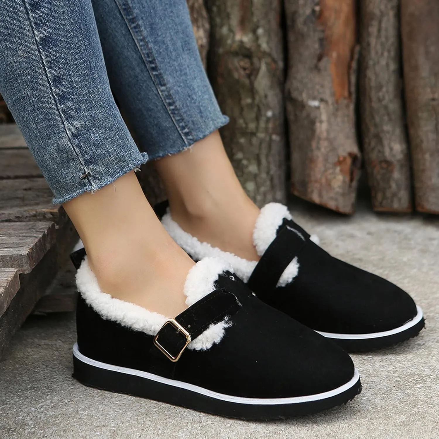 Winter Boots for Women Non Slip Waterproof Botas De Mujer Para El Frio Fur Lined Boots Waterproof Snow Boots for Women Winter Boots for Women 8.5 Waterproof