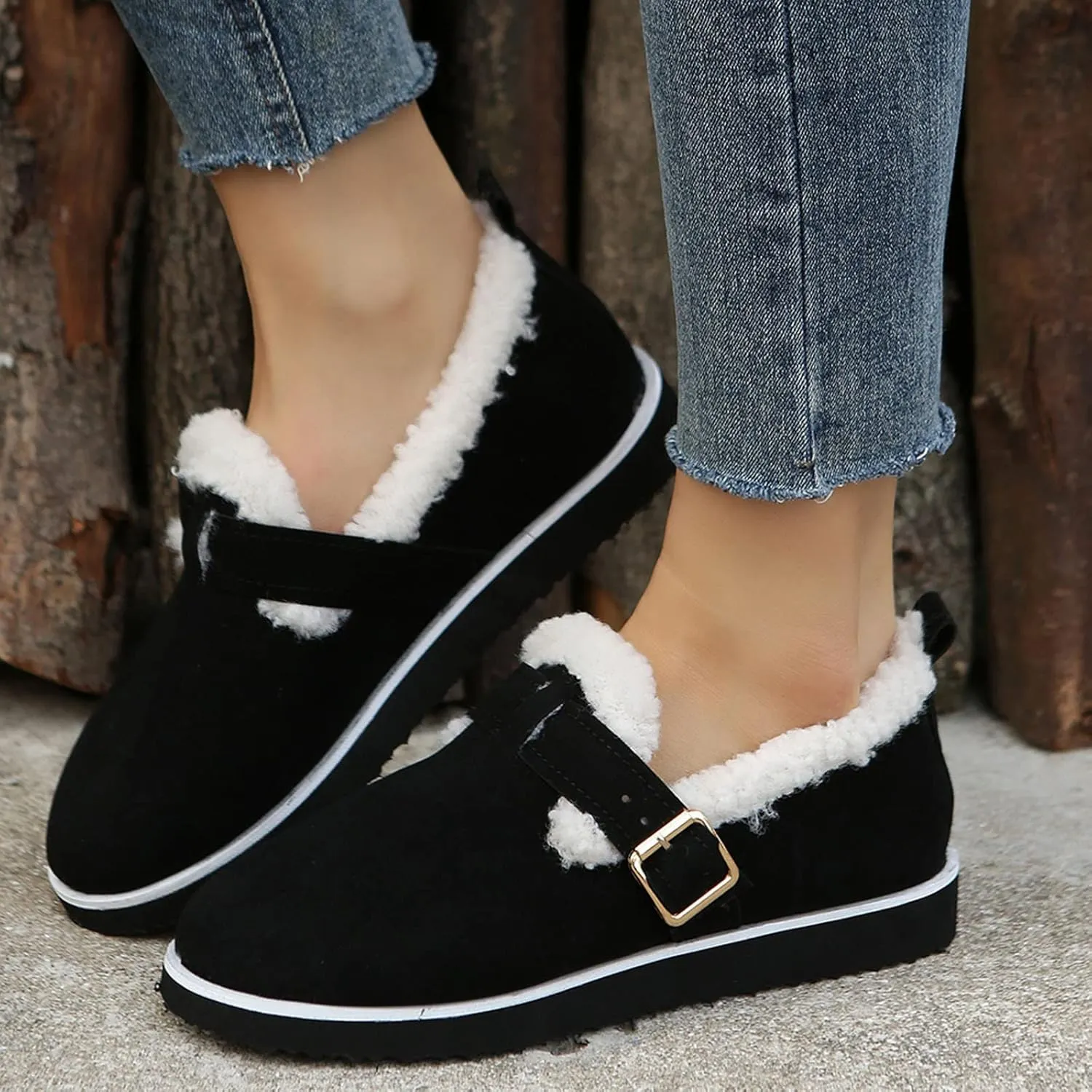 Winter Boots for Women Non Slip Waterproof Botas De Mujer Para El Frio Fur Lined Boots Waterproof Snow Boots for Women Winter Boots for Women 8.5 Waterproof
