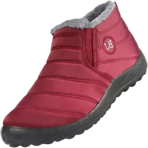 Winter Boots for Women Shoes for Women Plush Ankle Boots Waterproof Boots Lightweight Comfortable Ladies Shoes