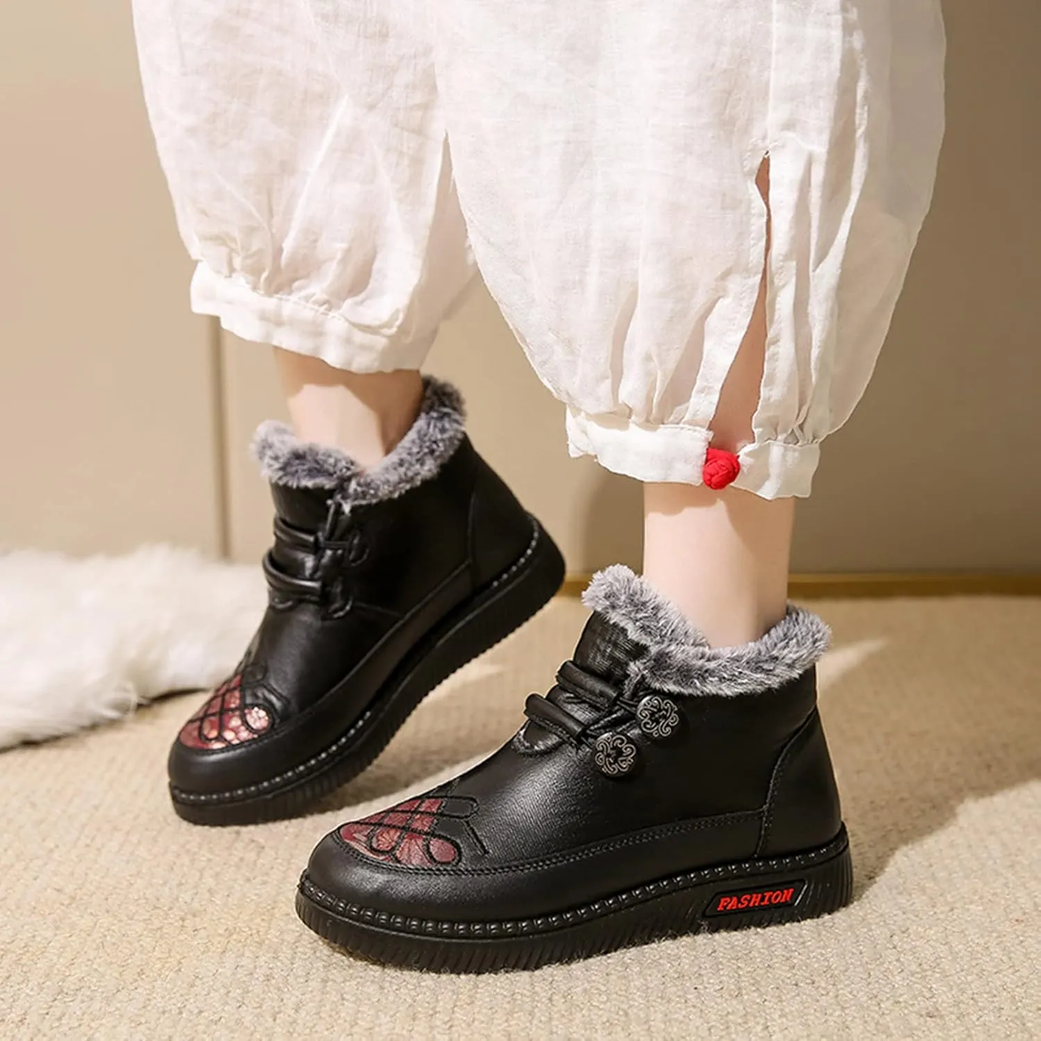 Winter Boots for Women Waterproof Snow 11 Wide Women's Waterproof Boots Wide Width Ankle Women Snow Boots 7 Wide Snow Boots Waterproof for Women Botas De Frio