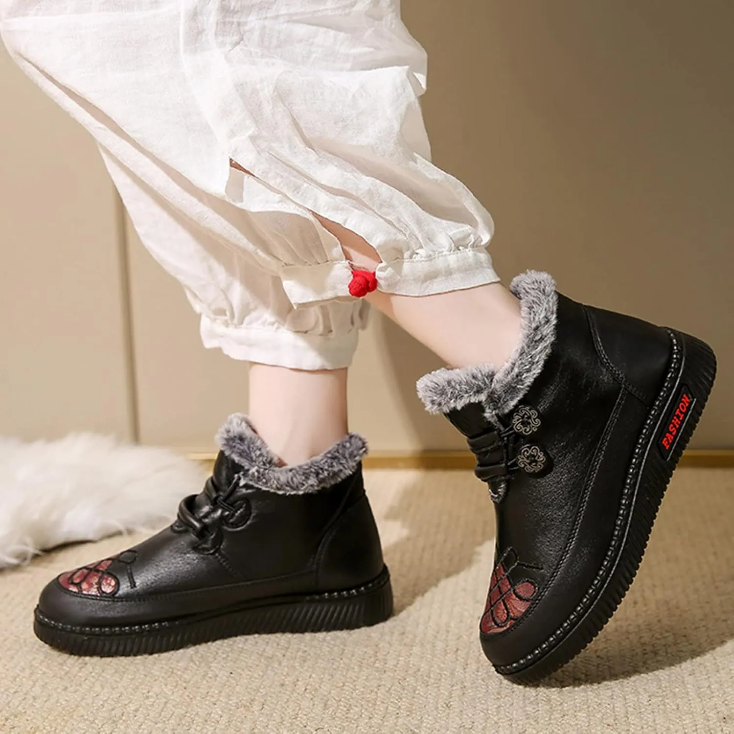 Winter Boots for Women Waterproof Snow 11 Wide Women's Waterproof Boots Wide Width Ankle Women Snow Boots 7 Wide Snow Boots Waterproof for Women Botas De Frio