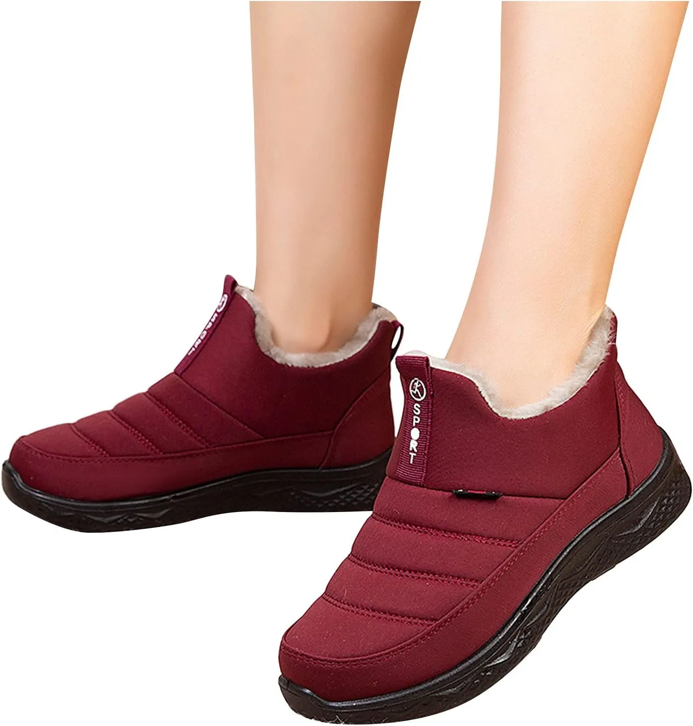 Winter Boots for Women Waterproof Snow Wide Womens Tall Winter Boots Waterproof Boots Winter Waterproof Low Heel Above Knee High Winter Boots for Women Womens Insulated Waterproof Boots Hunting
