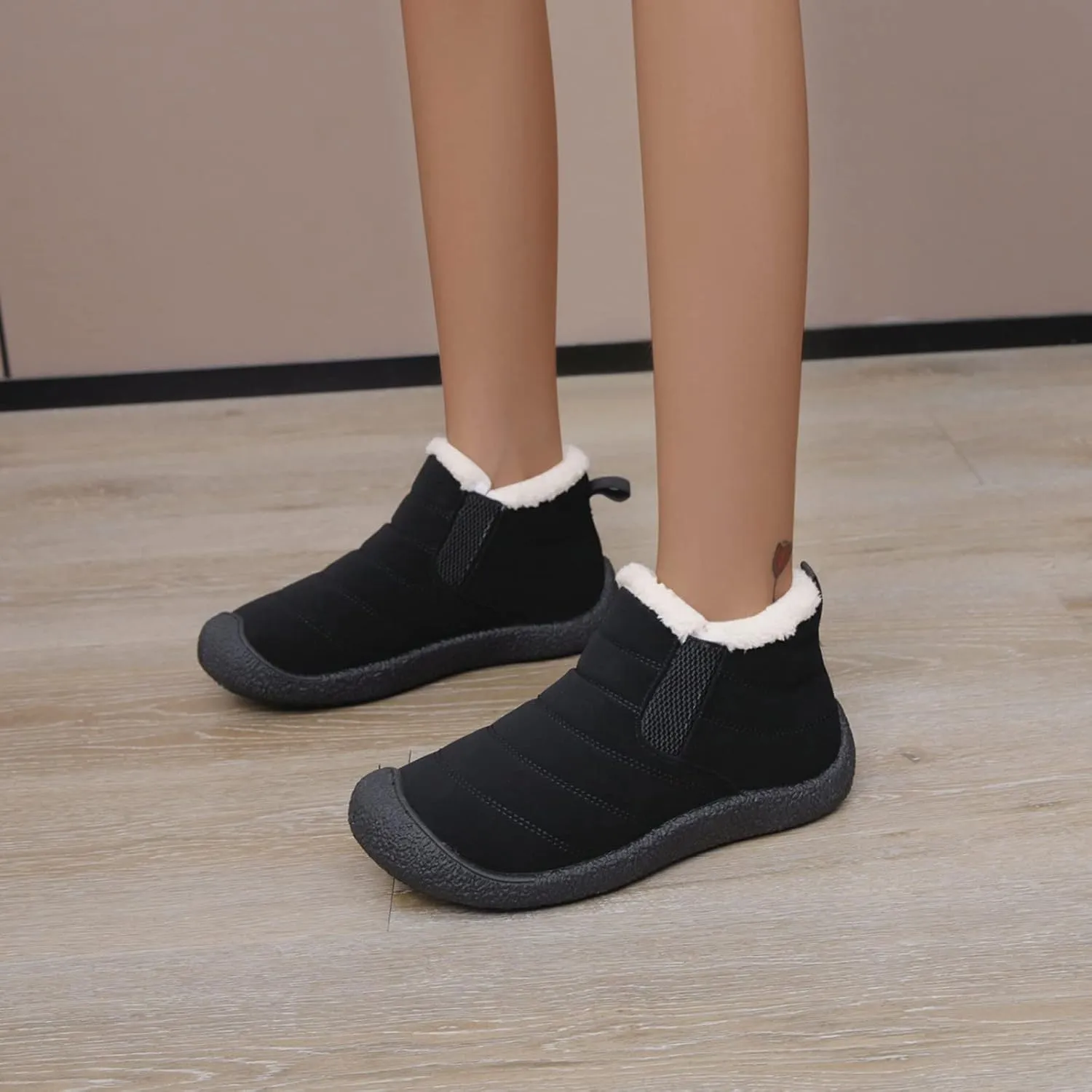 Winter Snow Boots for Women Waterproof Womens Winter Boots Wide Width Waterproof Fuzzy Winter Boots for Women Waterproof Womens Snow Boots Waterproof Insulated Short Botas Nieve Mujer