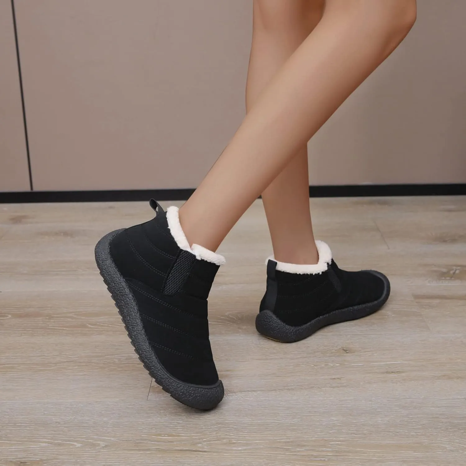 Winter Snow Boots for Women Waterproof Womens Winter Boots Wide Width Waterproof Fuzzy Winter Boots for Women Waterproof Womens Snow Boots Waterproof Insulated Short Botas Nieve Mujer