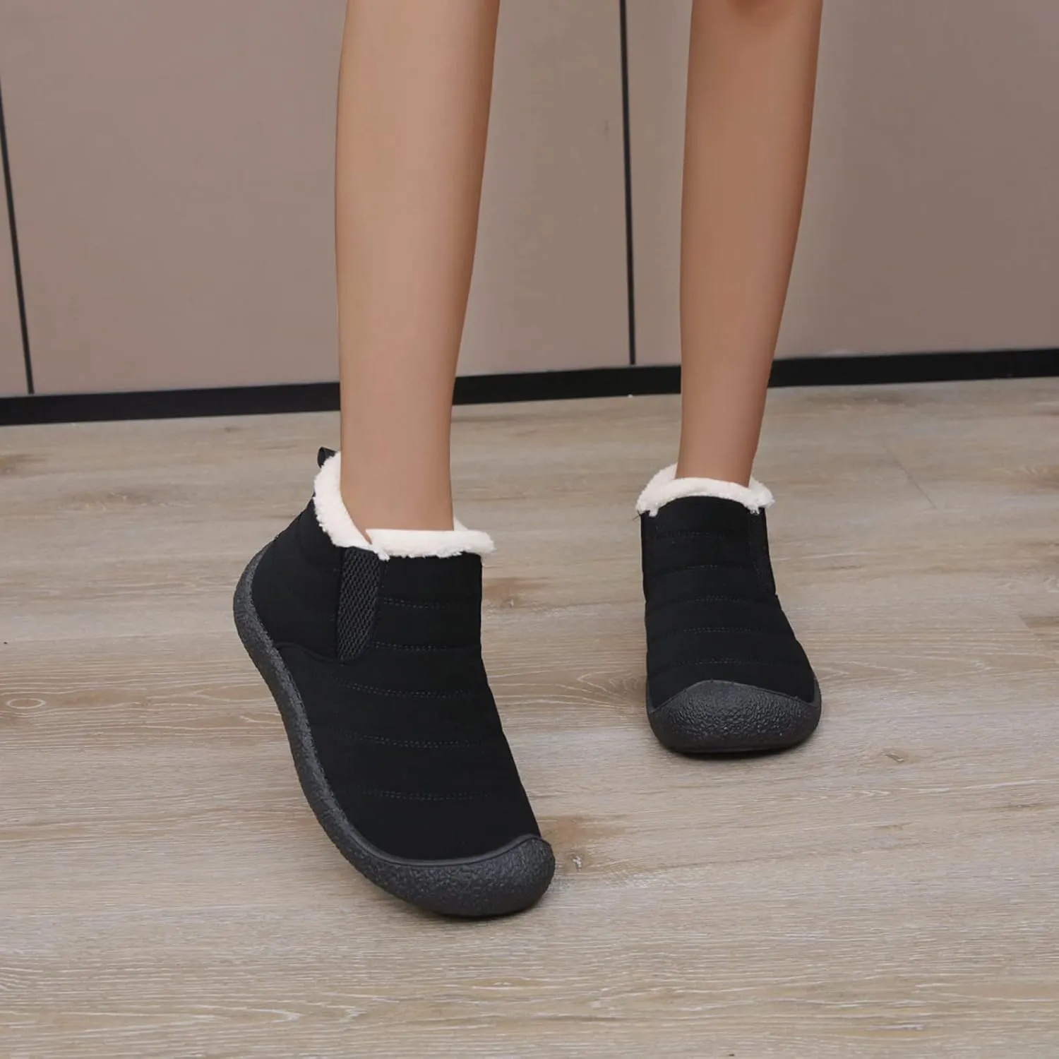 Winter Snow Boots for Women Waterproof Womens Winter Boots Wide Width Waterproof Fuzzy Winter Boots for Women Waterproof Womens Snow Boots Waterproof Insulated Short Botas Nieve Mujer
