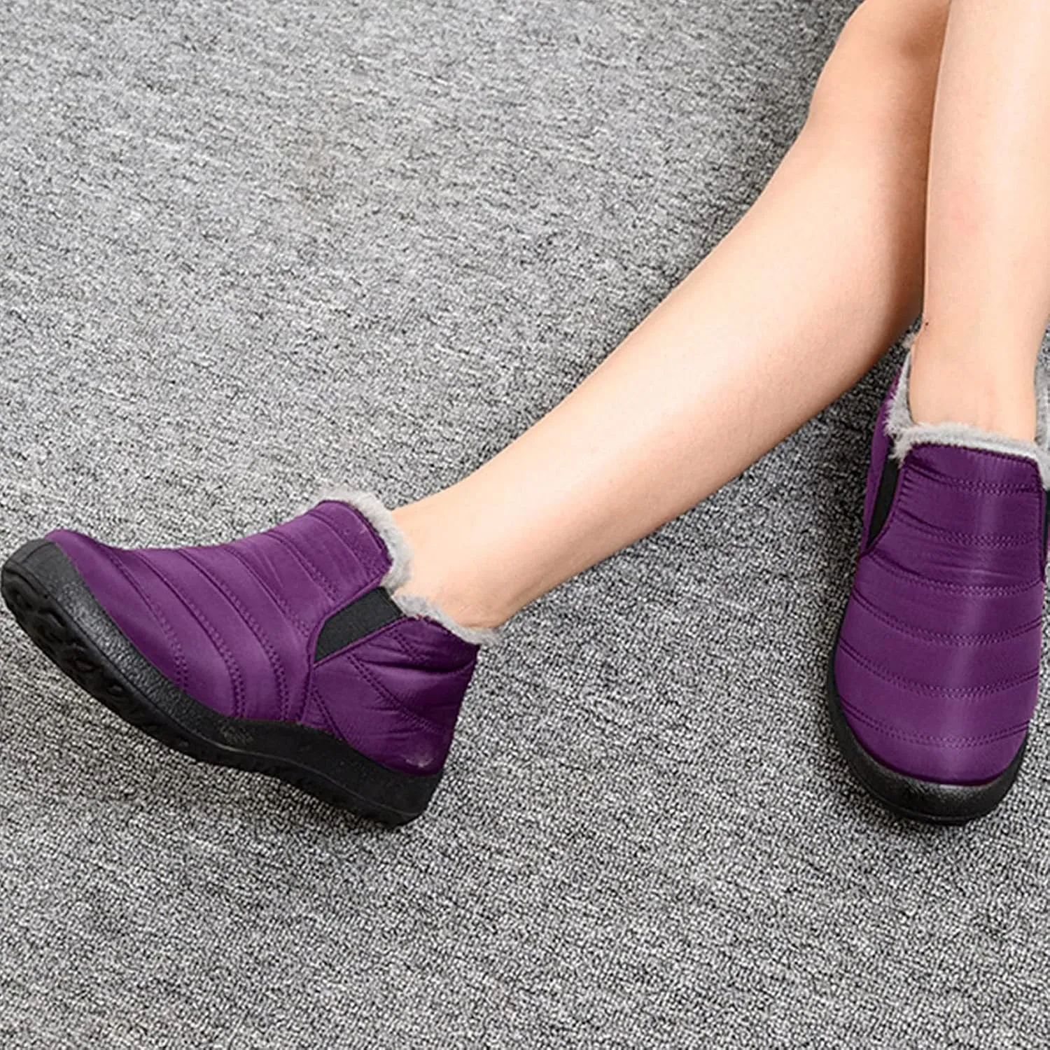 Winter Walking Boots for Women Waterproof Snow Women Snow Boots Wide Calf Waterproof Winter Boots Woman Waterproof Walking Boots Women Lightweight Botas Para Frio Mujer Anti Deslizante Para Cocina