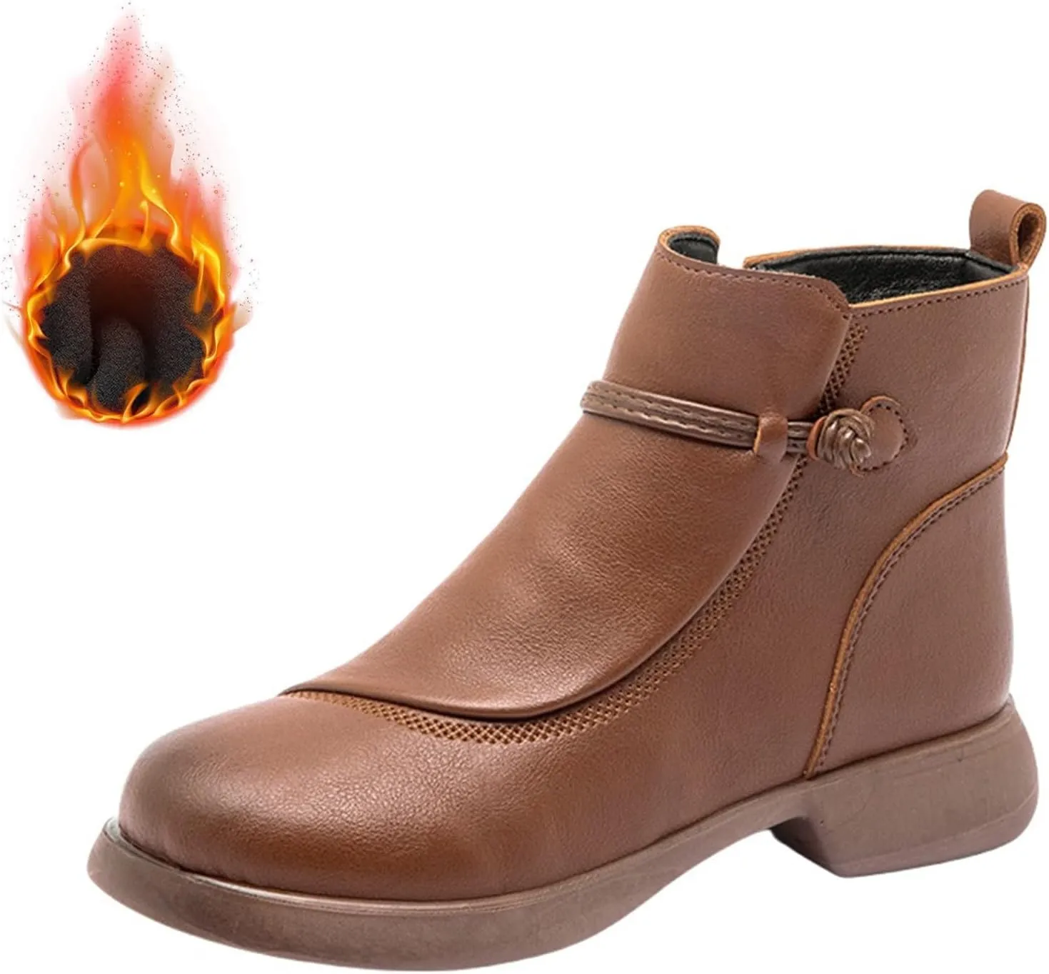 Women Winter Boots Ankle Women Snow Boots Plush Lined Snow Boot Slip On Hiking Shoes Men Winter Booties for Men
