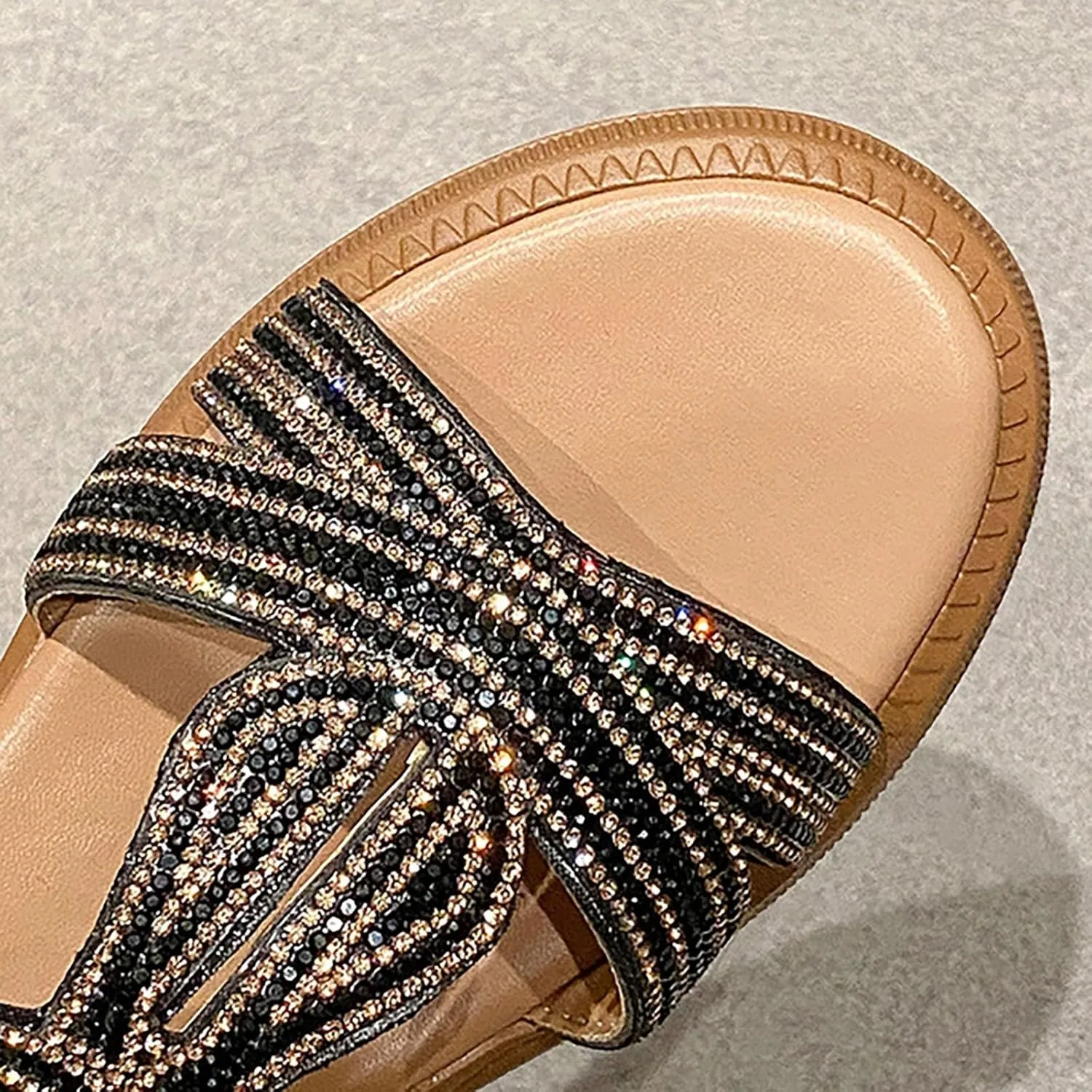 Women's Casual Elastic Slope Bottom Roman Shoes Summer Fashion Ladies Sandals Slide Sandals for Women Casual Summer