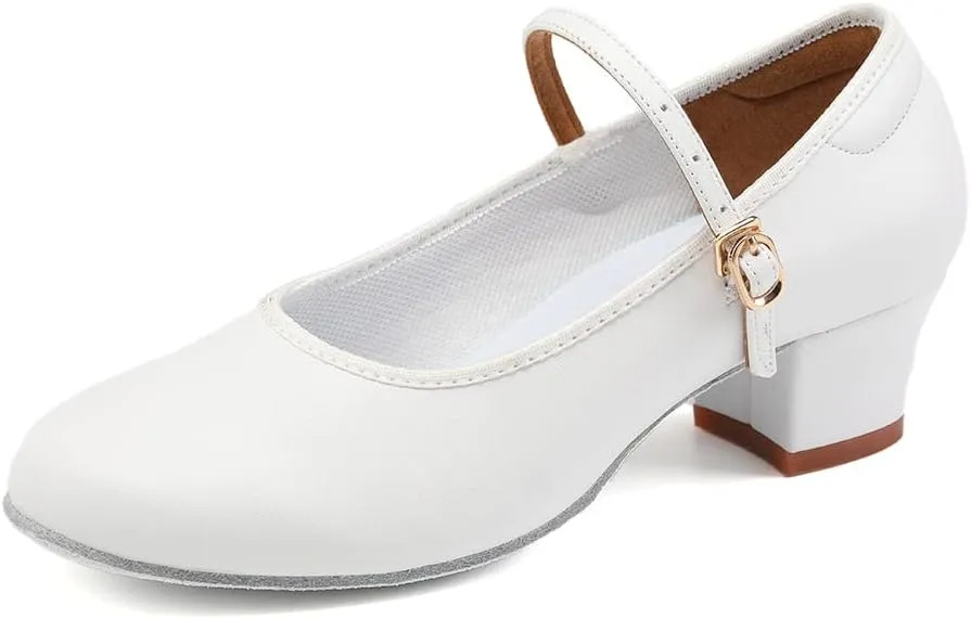 Women's Character Dance Shoes Ballroom Latin Salsa Dancing Heels Wedding Pumps
