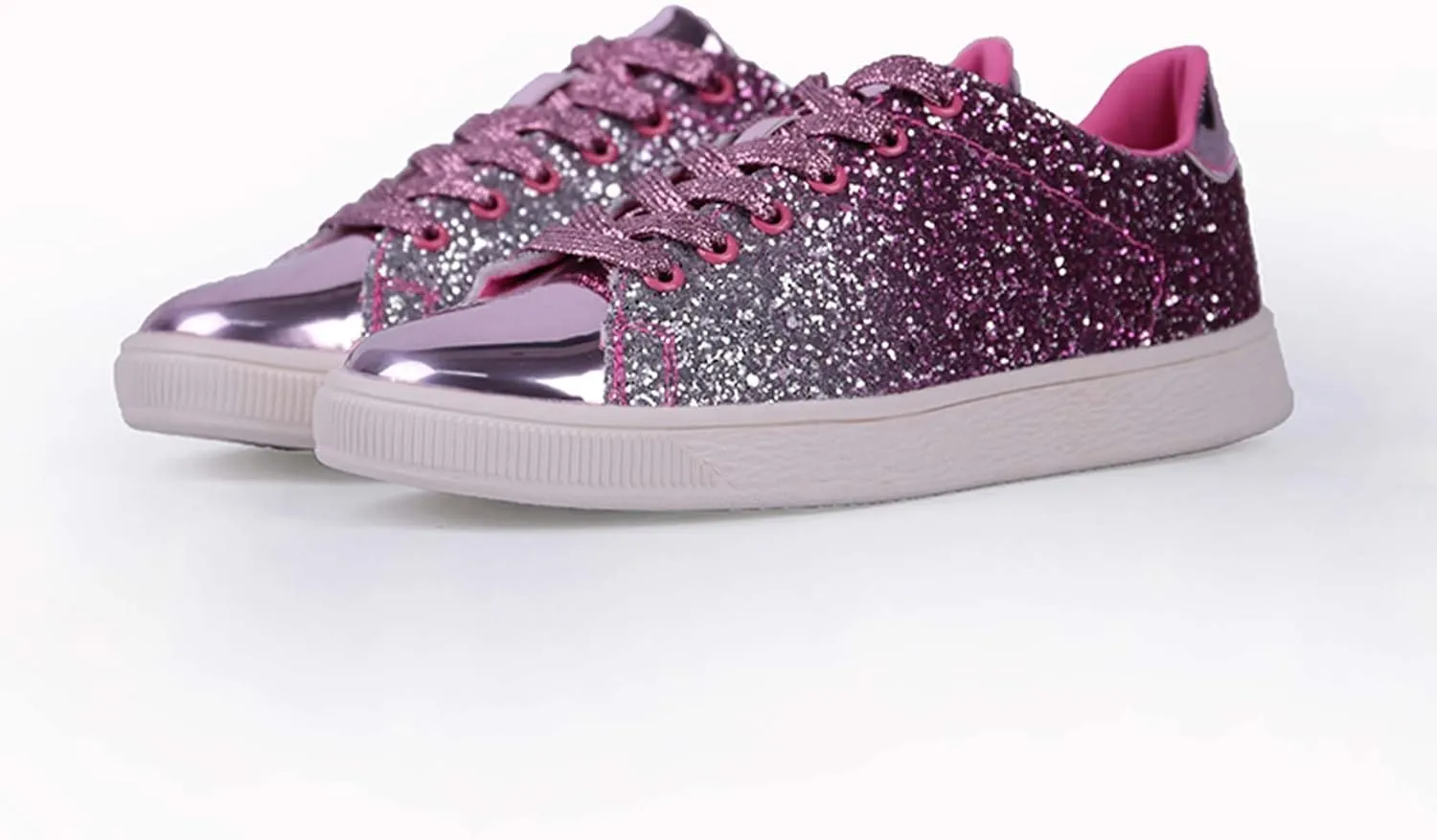 Women's Fashionable Colorful Sports Skateboard Shoes Anti Slip Shock-Absorbing Tennis Shoes Ultra Light Breathable Casual Walking Shoes