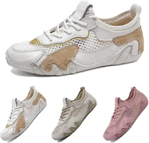 Women's Outdoor Mesh Shoes Lightweight Cushioned Slip-on Summer Sports Shoes Breathable Mesh Non-Slip Sneakers Camping Driving Walking and Hiking
