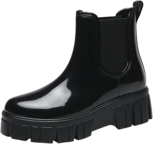 Womens Rain Boots Womens Rubber Boots Comfort Mid Calf for Boating Fishing Gardening Farming Rain Shoes