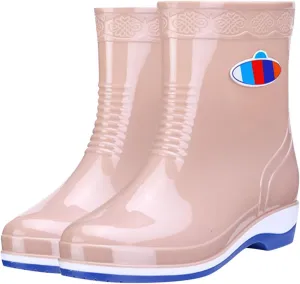 Womens Rain Boots Womens Rubber Boots for Boating Fishing Gardening Farming Ultra Mid Calf Rain Shoes