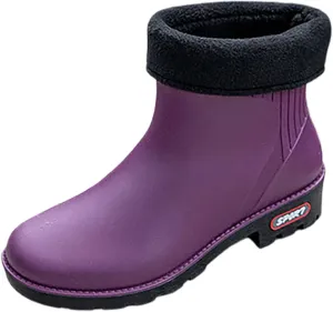 Womens Rain Boots Womens Rubber Boots Mid Calf for Boating Fishing Gardening Farming Comfortable Rain Shoes