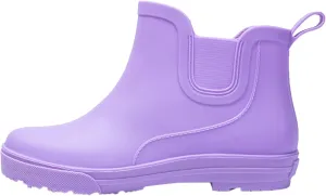 Womens Rubber Boots Womens Rain Boots Slip-Resistant for Boating Fishing Gardening Farming Mid Calf Rain Shoes