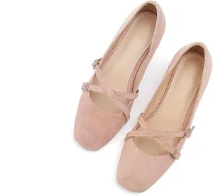 Women's Shock-Absorbing Mary Jane High Heels, Suitable for Girl's Soft Party Shoes