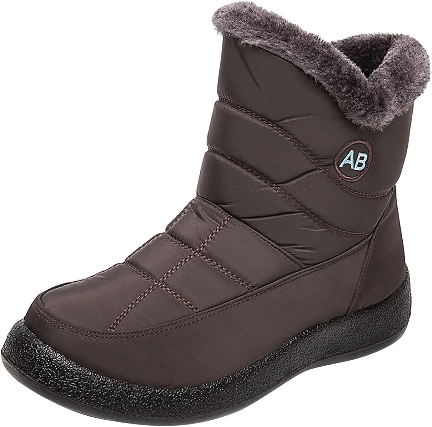 Womens Slip on Snow Boots Waterproof Women's Black Waterproof Snow Boots Snow Boots Womens Slip on Ankle Winter Boots for Women Waterproof Womens Winter Hiking Boots