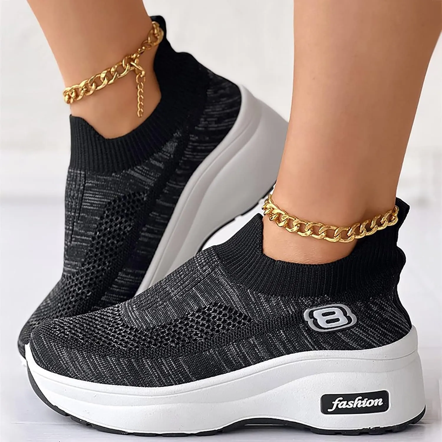 Women's Sneakers Size 8 Wide Zapatos Especiales para Juanetes De Mujer Womens Slip On Shoes Size 8 Wide Chunky Black Platform Sneakers Women Trendy Tennis Shoes for Women 2023