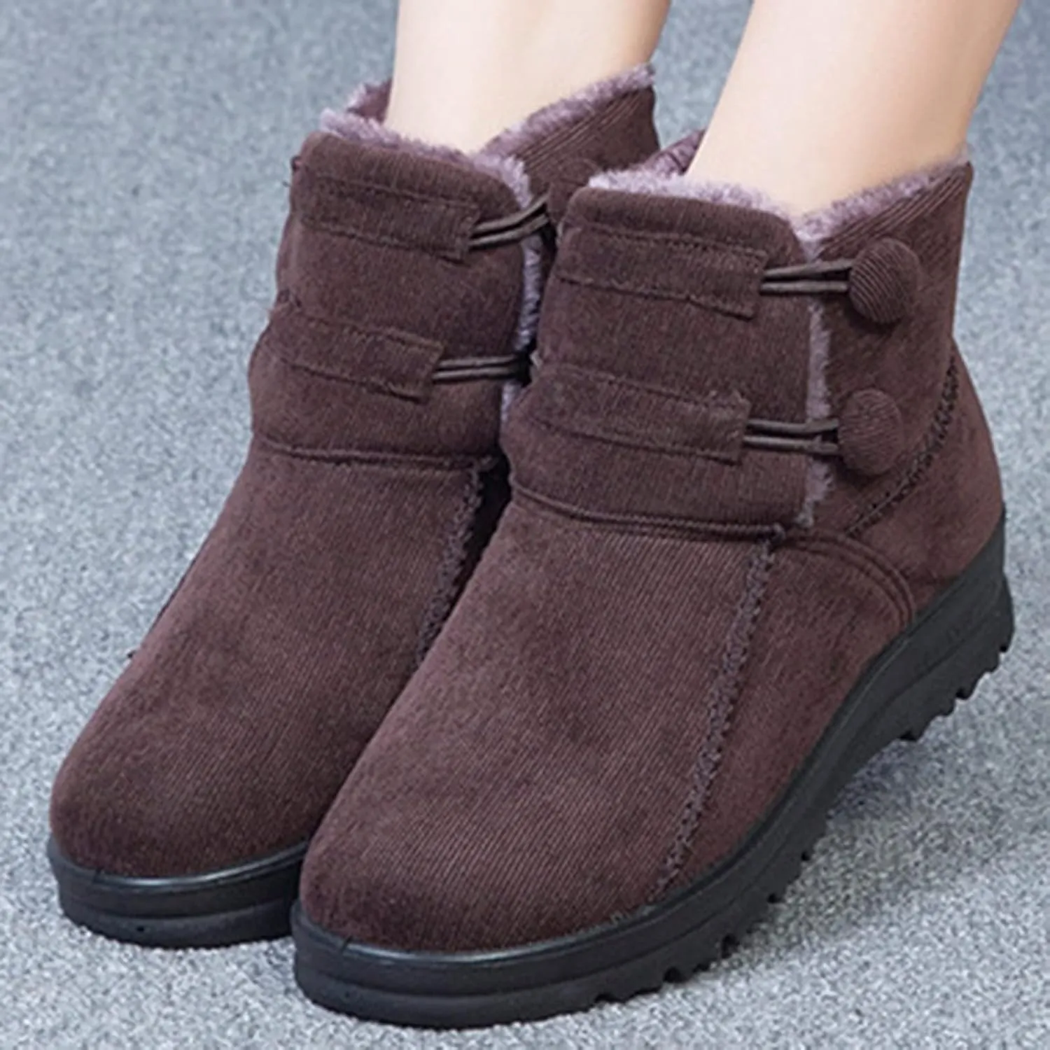 Womens Snow Boots Size 9 Wide Botas Para Mujer De Invierno Confort Waterproof Snow Boots for Women Pink Fur Boots Womens Tennis Shoes for Snow Walking Early Prime of Day Deals