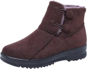 Womens Snow Boots Size 9 Wide Botas Para Mujer De Invierno Confort Waterproof Snow Boots for Women Pink Fur Boots Womens Tennis Shoes for Snow Walking Early Prime of Day Deals
