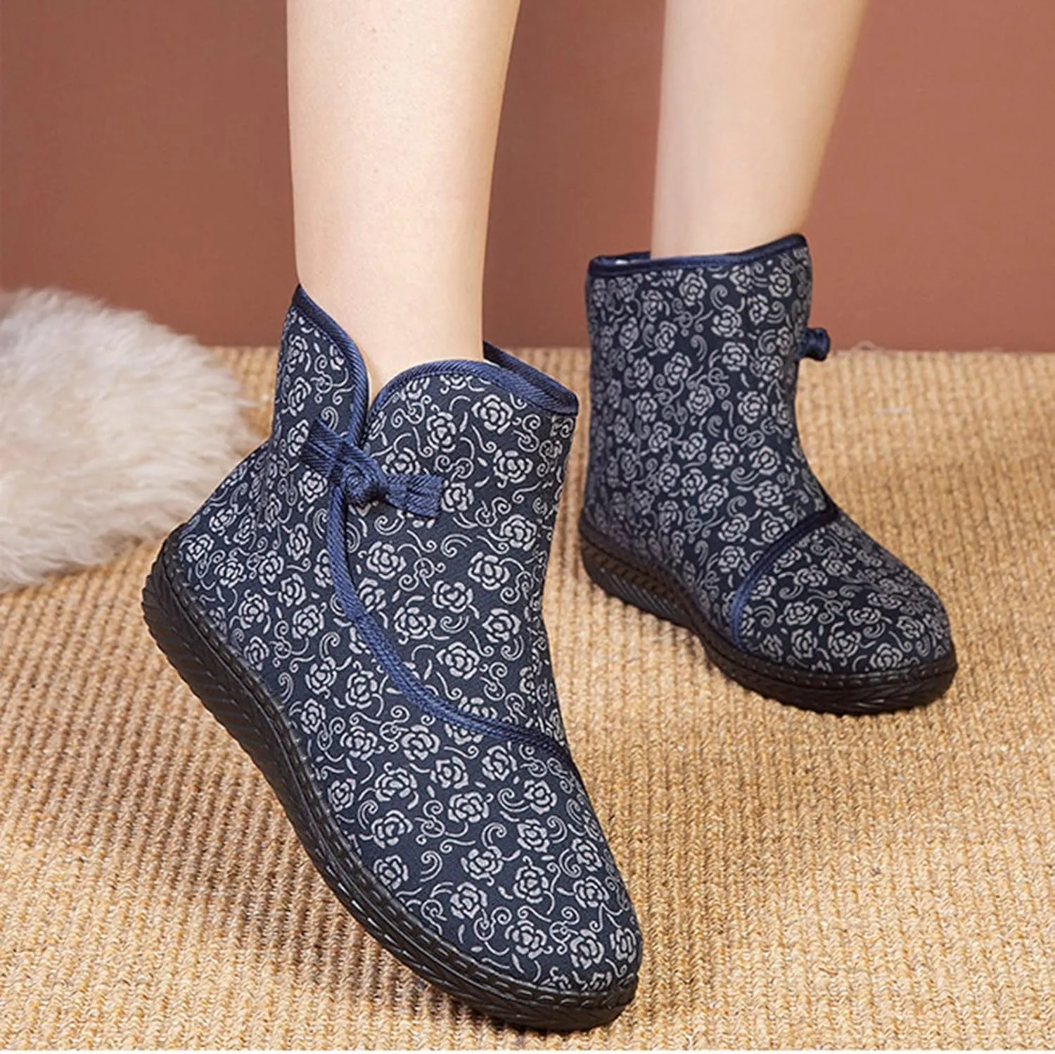 Womens Snow Boots Waterproof Insulated Hiking Women's Waterproof Boots Ankle Women Winter Boots Waterproof Size 12 Mid Calf Snow Boots for Women Waterproof Snow Boots for Extra Wide Feet