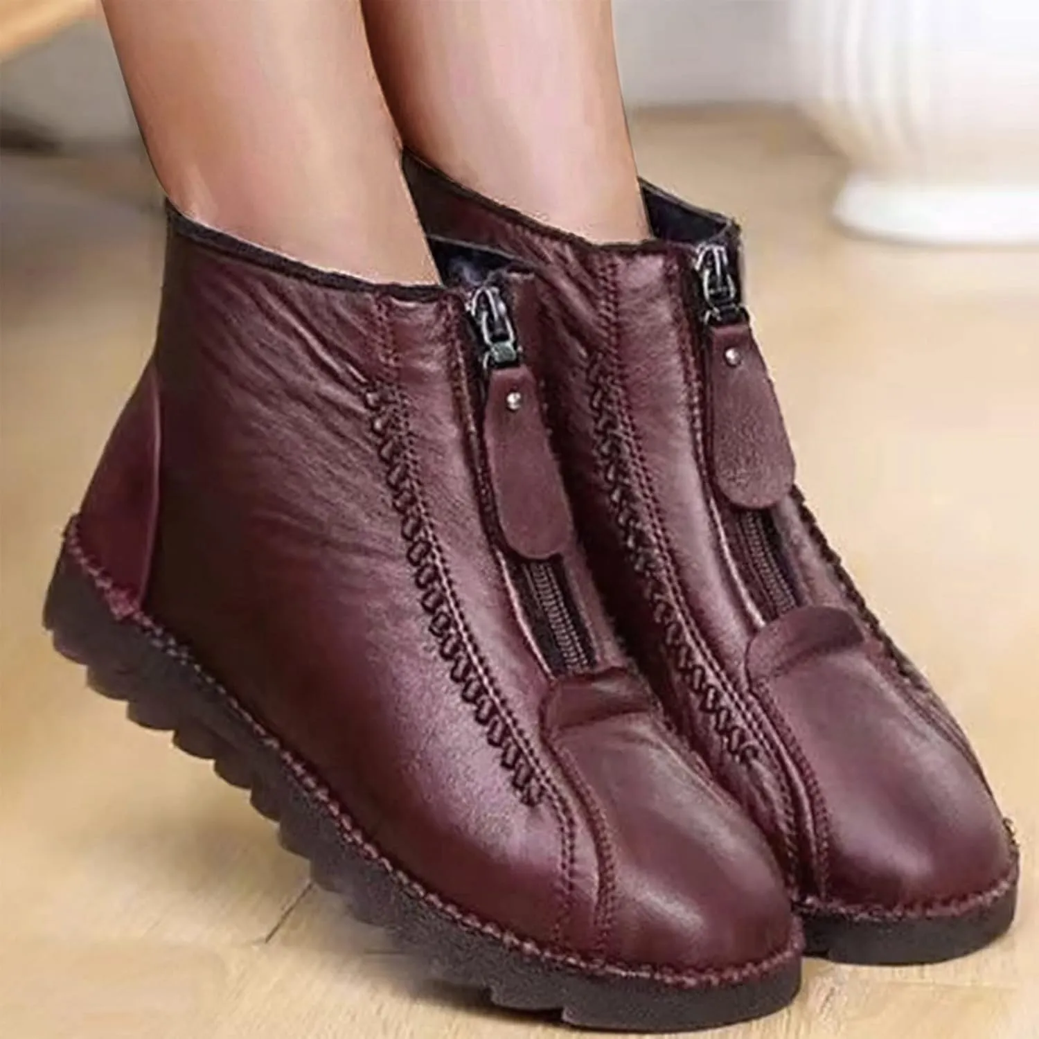 Womens Tall Winter Boots Waterproof Insulated Snow Boots Women Waterproof Cute Boots Winter Waterproof Man Womens Walking Boots Comfortable Waterproof Botas Nieve