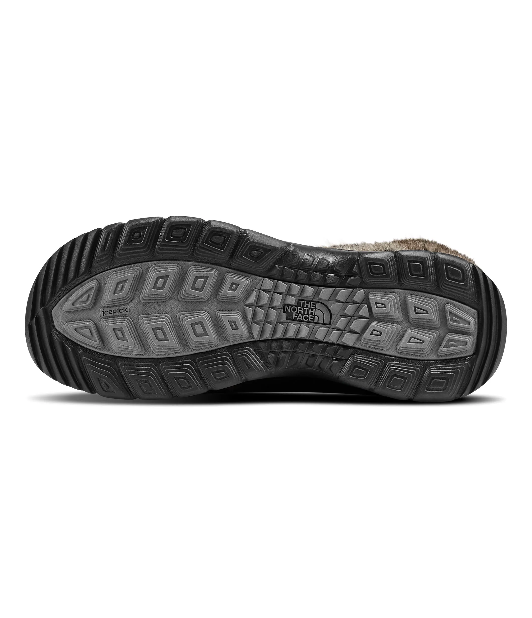 Women's Thermoball Microbaffle Bootsie II - Shiny TNF Black / Smoked Pearl Grey