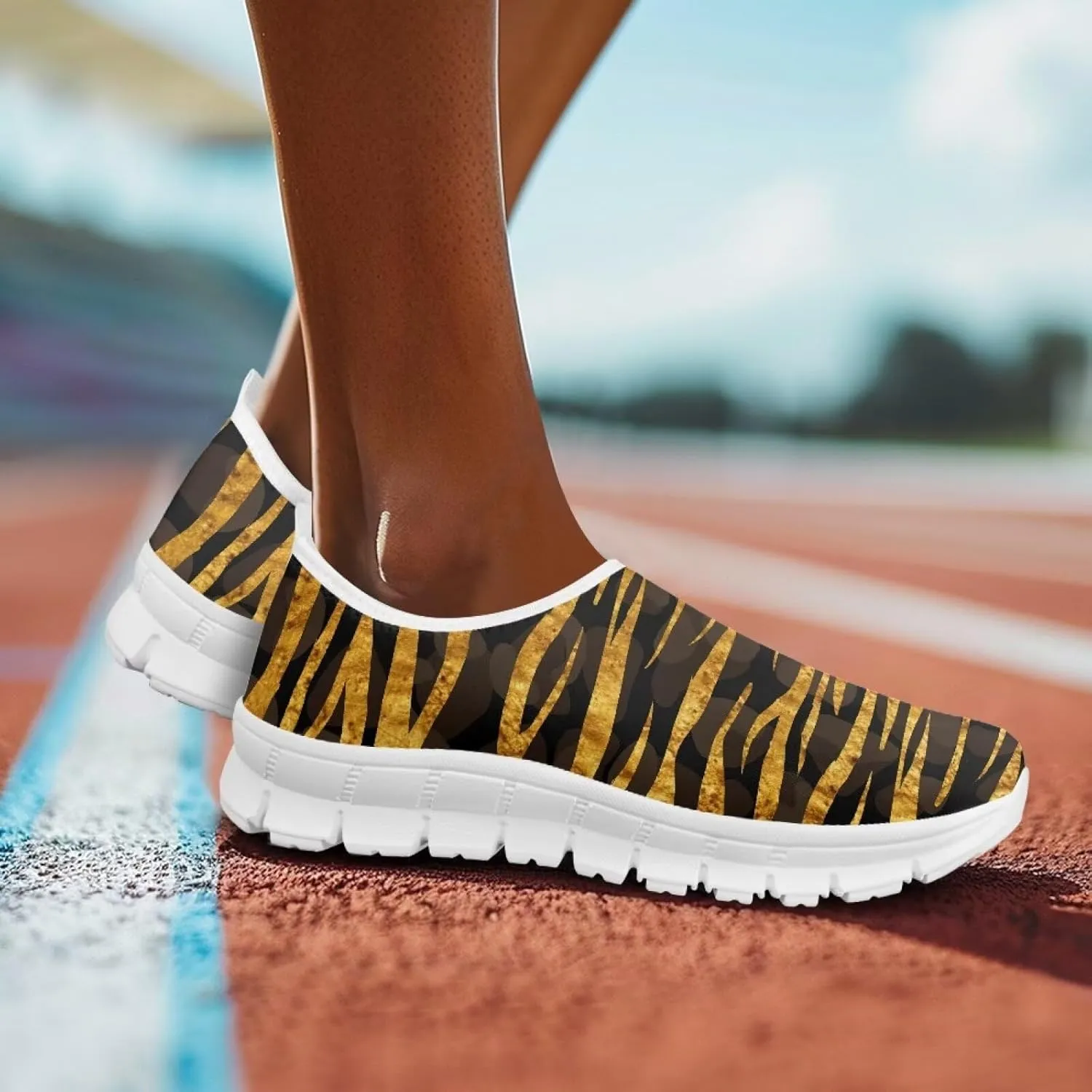 Womens Walking Shoes Slip on Loafers Tennis Shoes Casual Mesh Running Sneakers