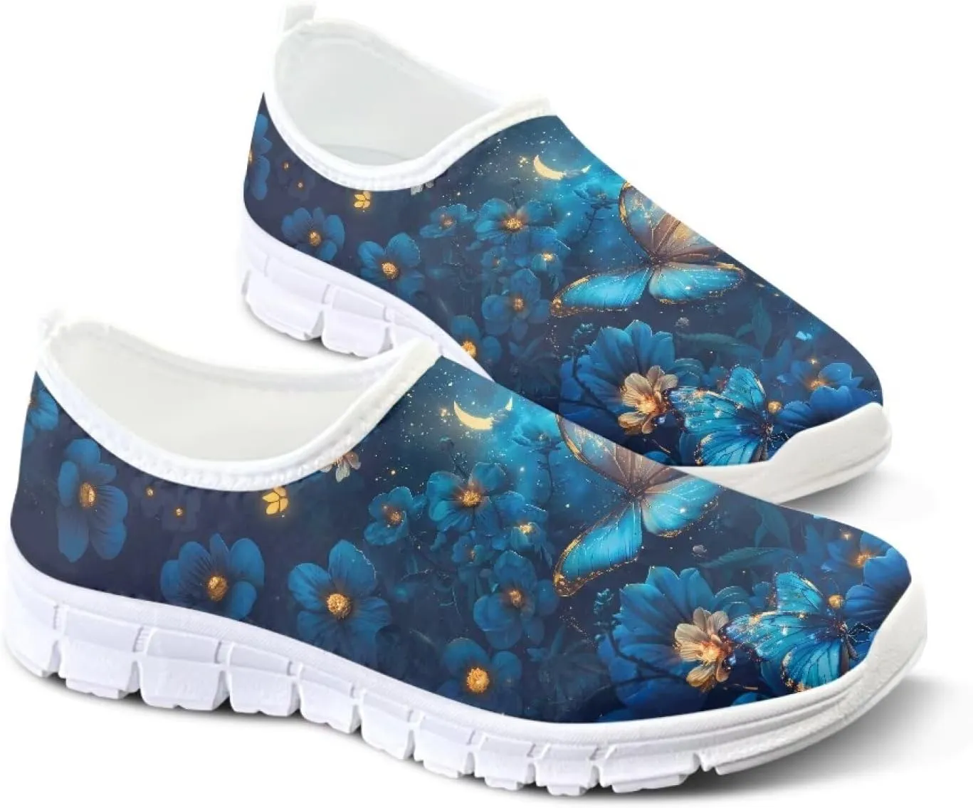 Womens Walking Shoes Slip on Loafers Tennis Shoes Casual Mesh Running Sneakers