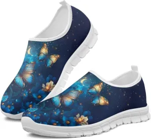 Womens Walking Shoes Slip on Loafers Tennis Shoes Casual Mesh Running Sneakers